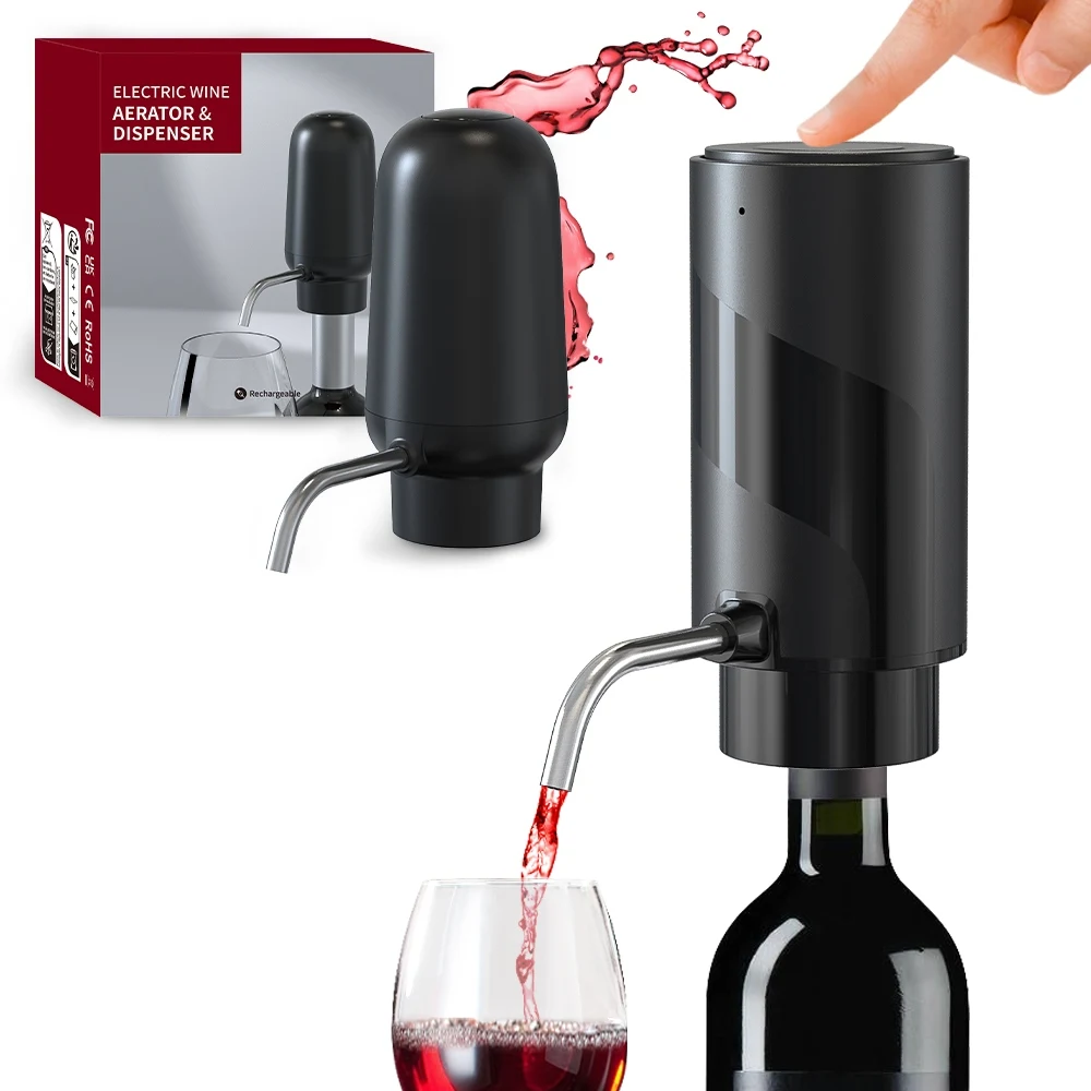 Decanter Aerator Set - التلقائي القابلة لإعادة الشحن لمسة واحدة