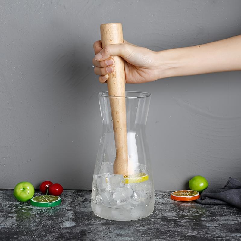 Muddler Cocktail Bar - 【جميل】1 قطعة مدقة ثلج خشبية من