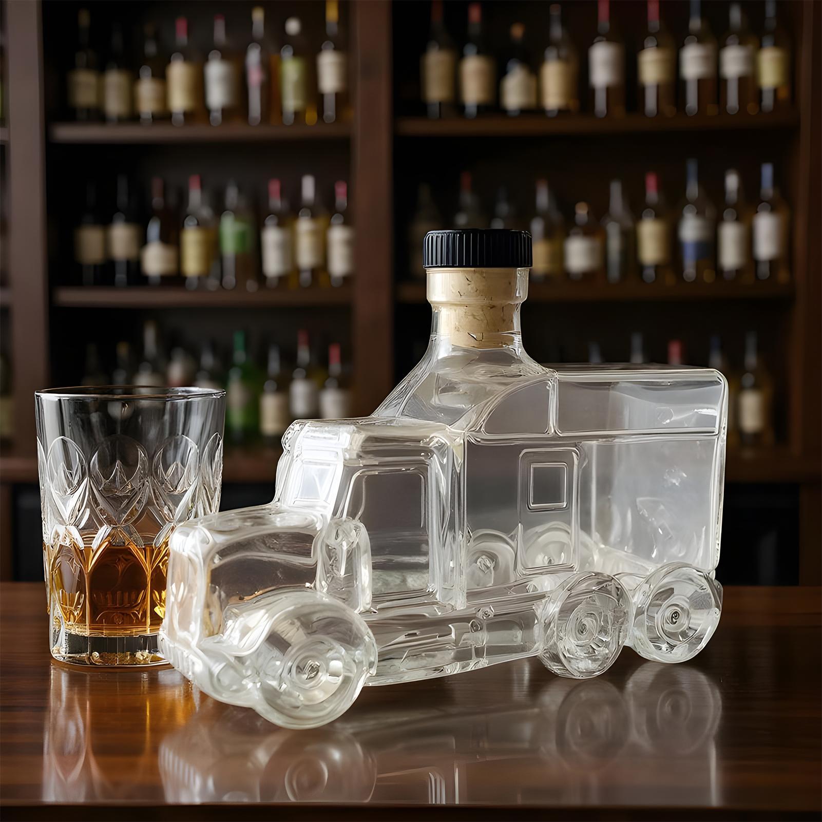 Wine Beer Truck - سيارة الزجاج زجاجة النبيذ نصف شاحنة