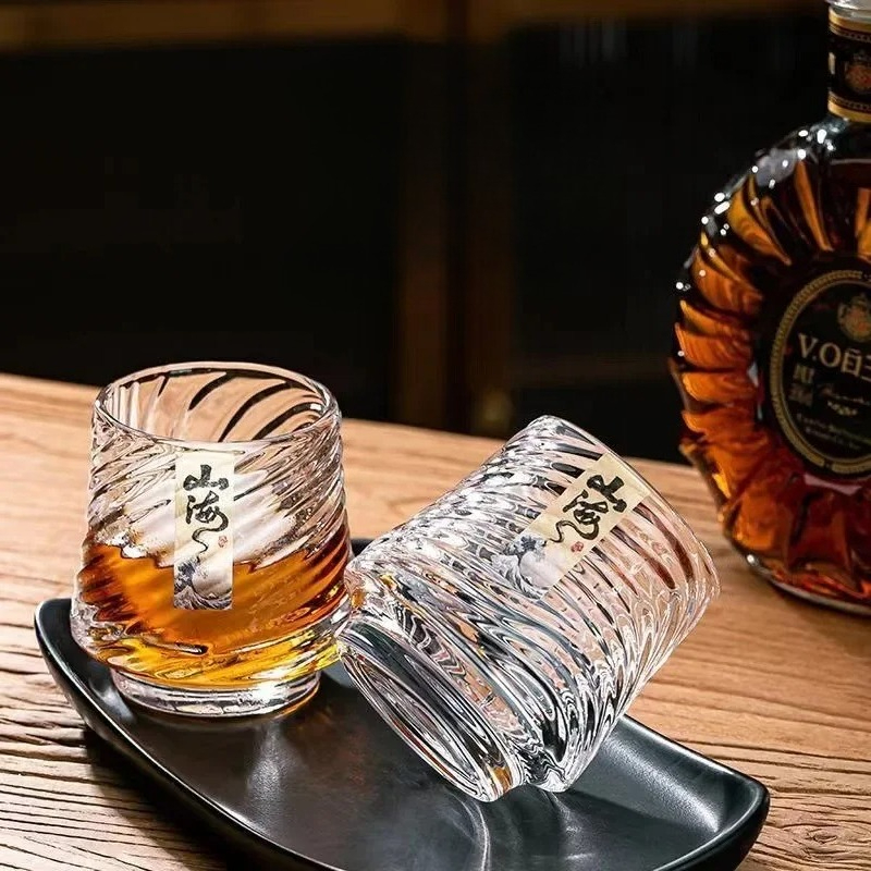 Wine With Beer Cocktail - طقم أكواب ويسكي زجاجية، كؤوس شانهاي،