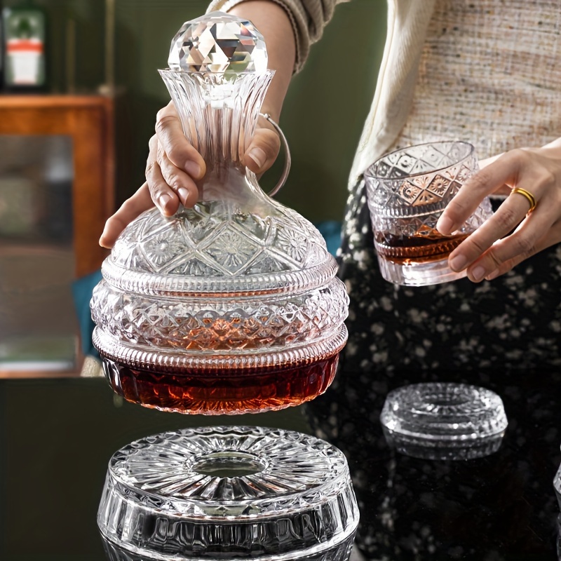 Decanter Aerator Set - مجموعة إناء النبيذ الكريستالية الأنيقة المصنوعة