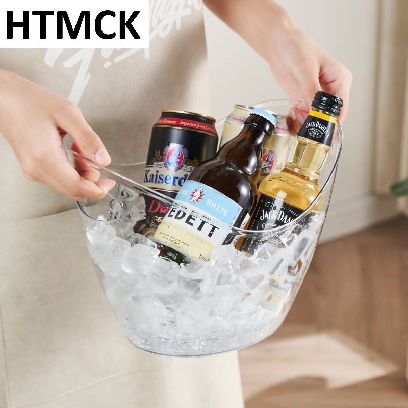 Wine Beer Champagne - وعاء ثلج شفاف سعة 4 لتر