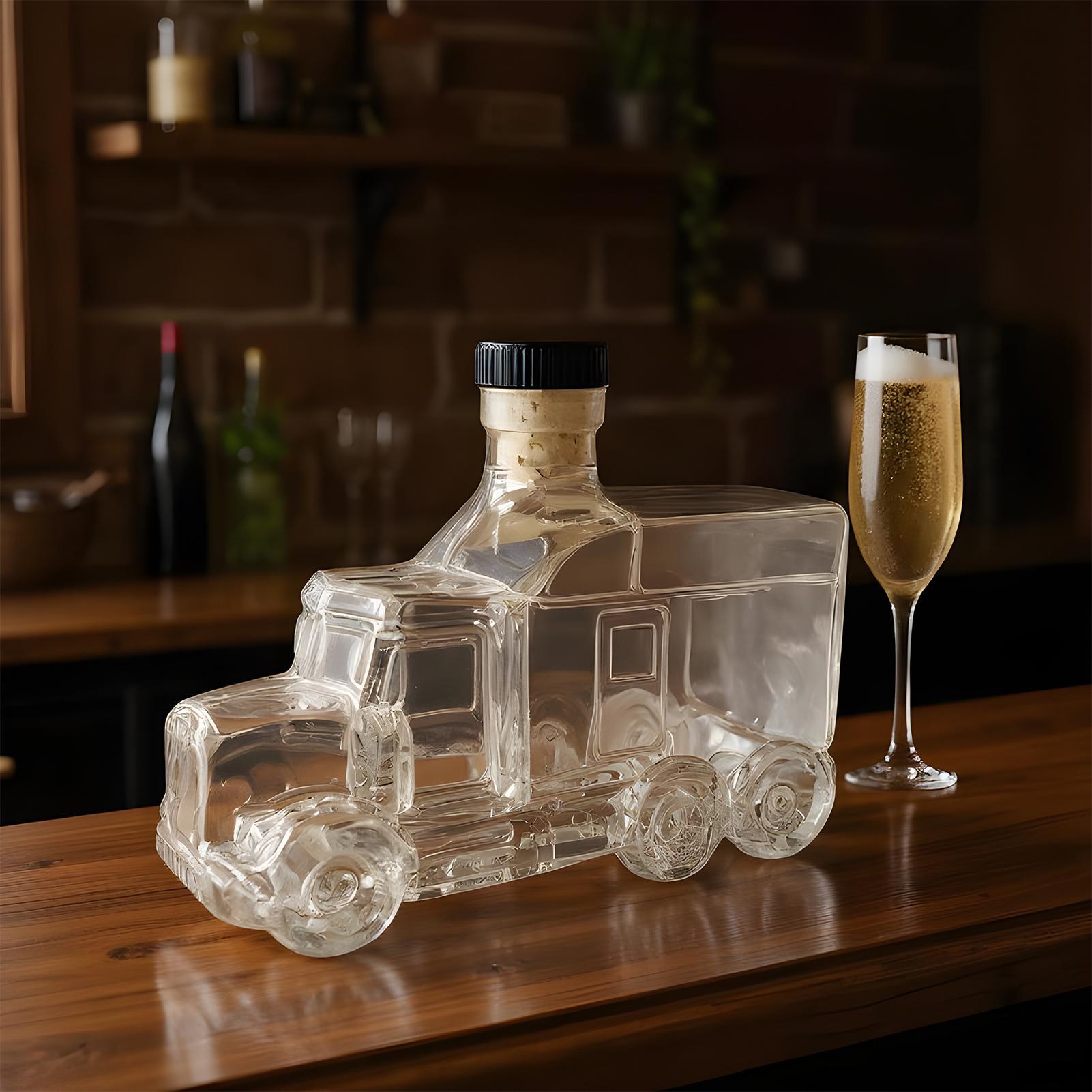 Wine Beer And Liquor - 375 مللي زجاجة الدورق الزخرفية بوربون