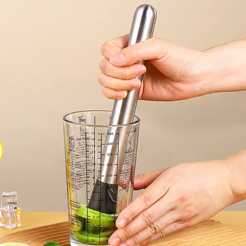 Muddler Cocktail Bar - الفولاذ المقاوم للصدأ سحق الجليد المطرقة