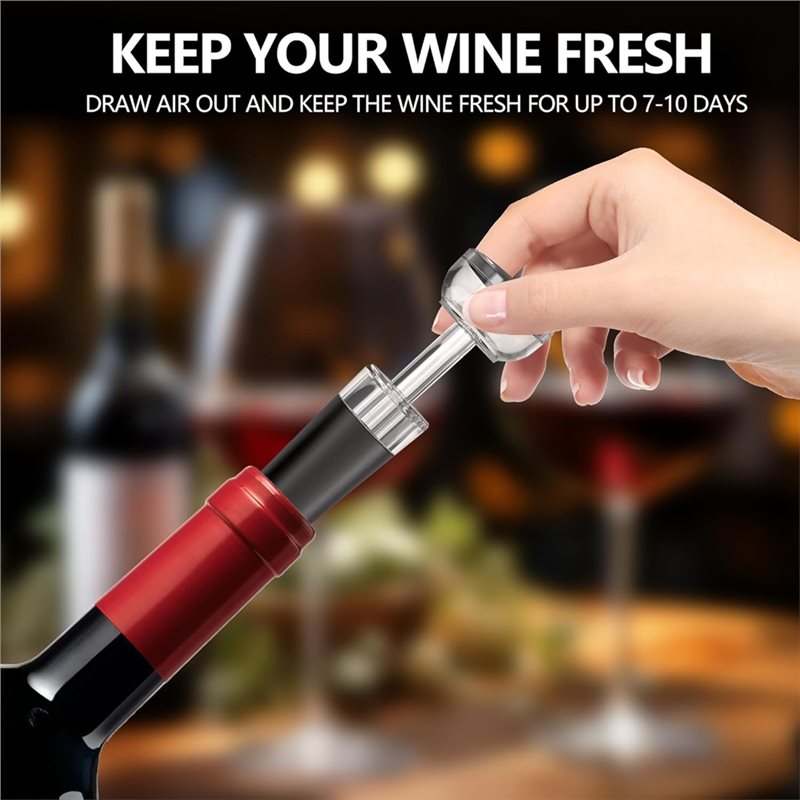 فتاحة نبيذ كهربائية A84G - 4 ف - مراجعة Decanter Aerator Set وسعره