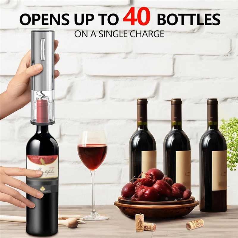 فتاحة نبيذ كهربائية A84G - 4 ف - مراجعة Decanter Aerator Set وسعره