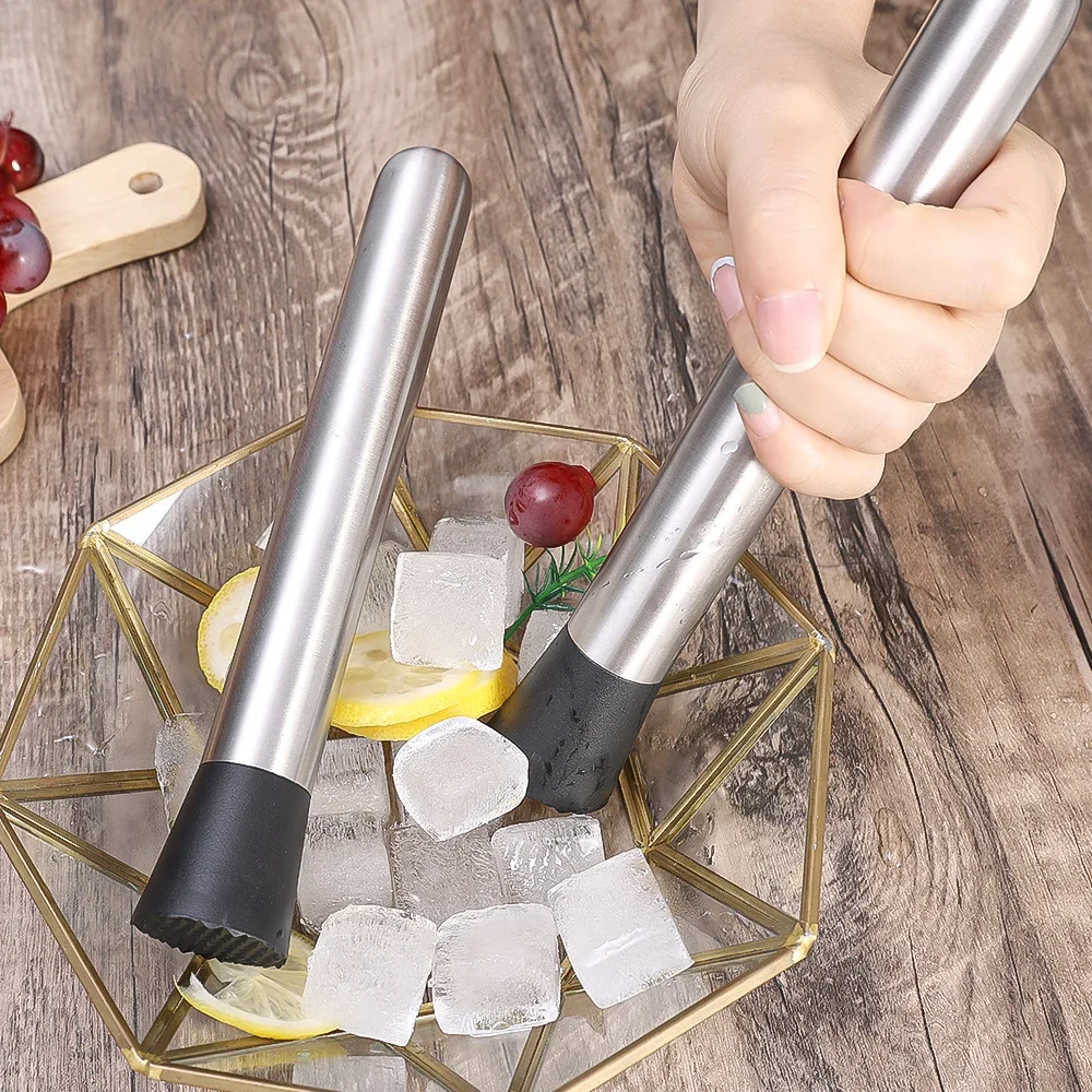 عصي تكسير الثلج من الفولاذ الم - مراجعة Muddler Cocktail Bar وسعره