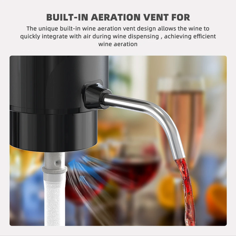 التلقائي القابلة لإعادة الشحن  - مراجعة Decanter Aerator Set وسعره