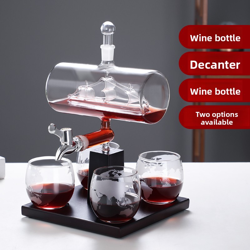 إناء نبيذ من الزجاج المقسى للا - مراجعة Decanter Aerator Set وسعره