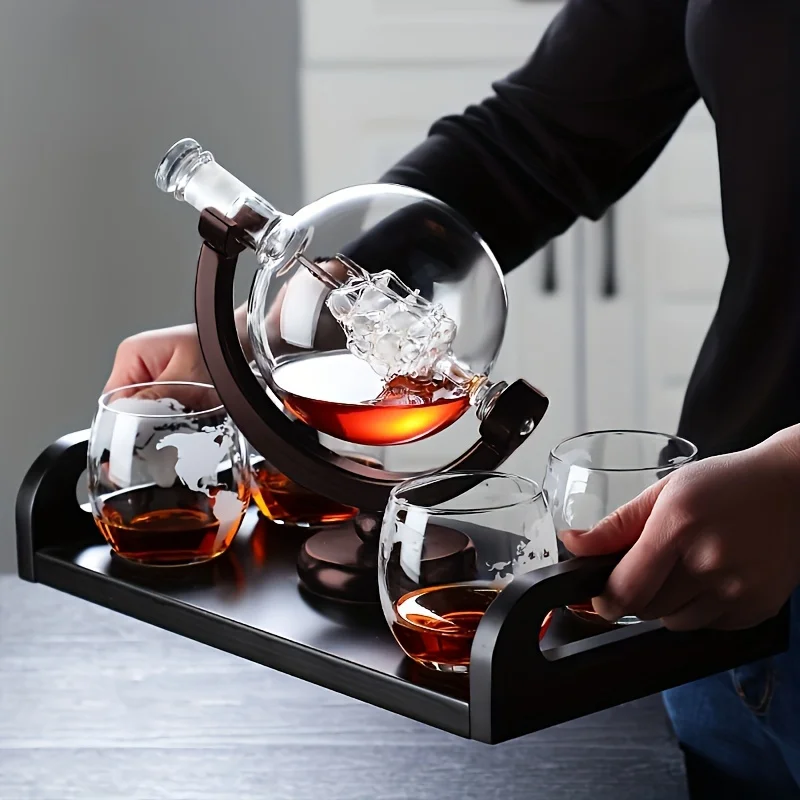 كرة أرضية على شكل ويسكي الدورق - مراجعة Decanter Aerator Set وسعره