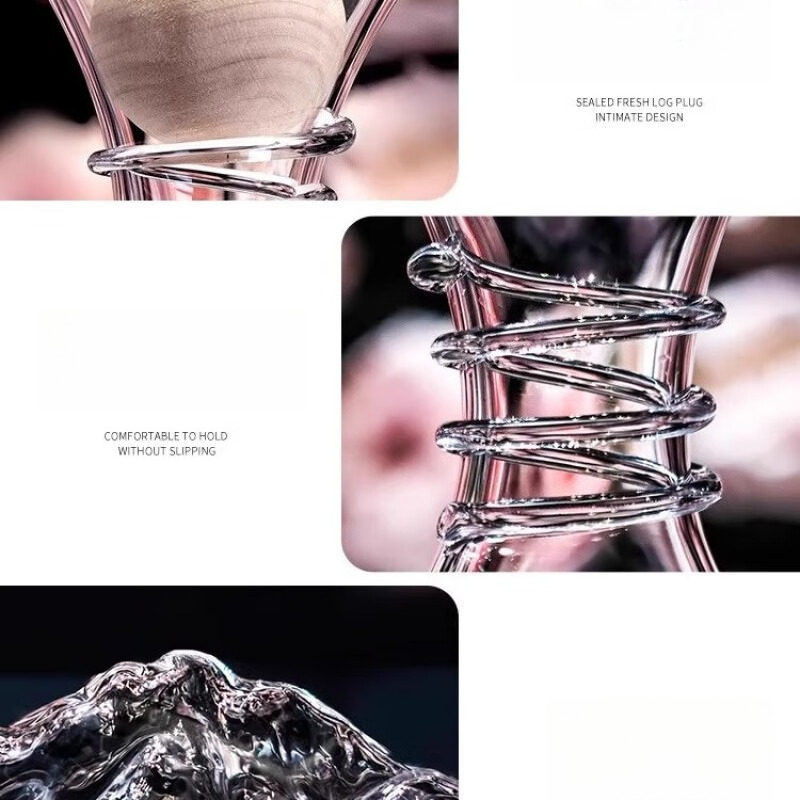 مجموعة كؤوس نبيذ على شكل جبل ج - مراجعة Decanter Aerator Set وسعره