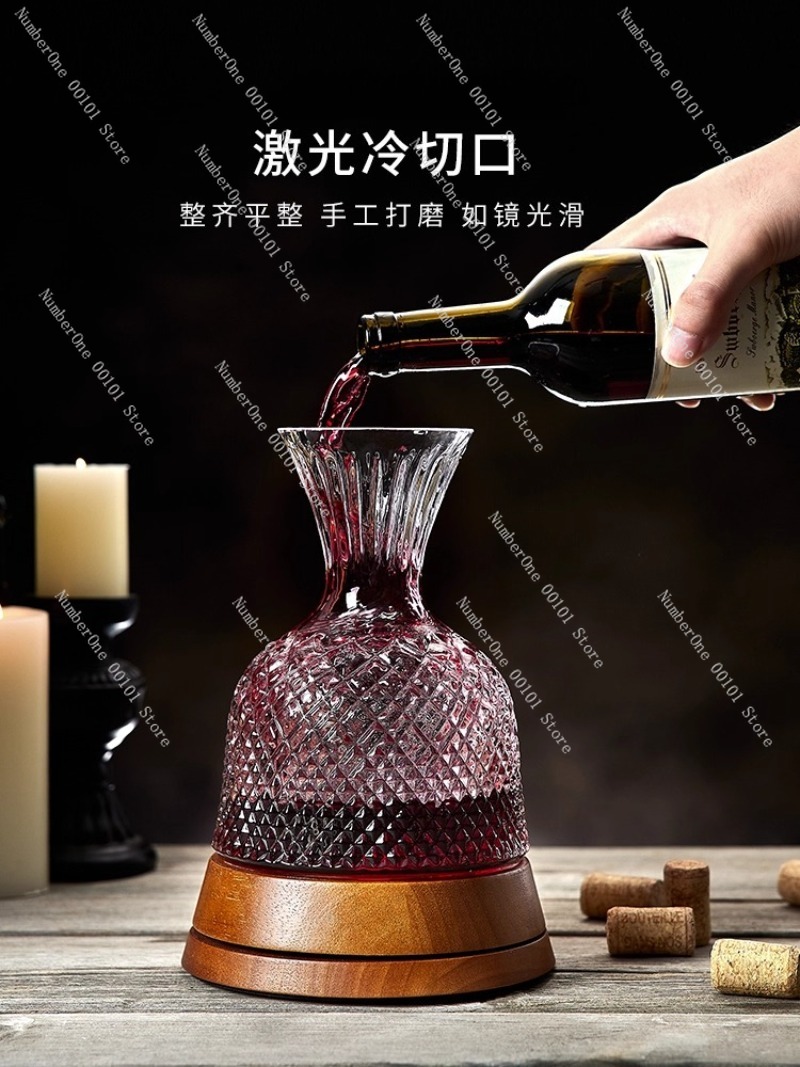 إناء نبيذ دوار فاخر للمنزل، مق - مراجعة Decanter Aerator Set وسعره