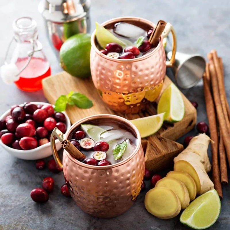 1-6 قطع أكواب كوكتيل نحاسية مط - مراجعة Wine With Beer Cocktail وسعره