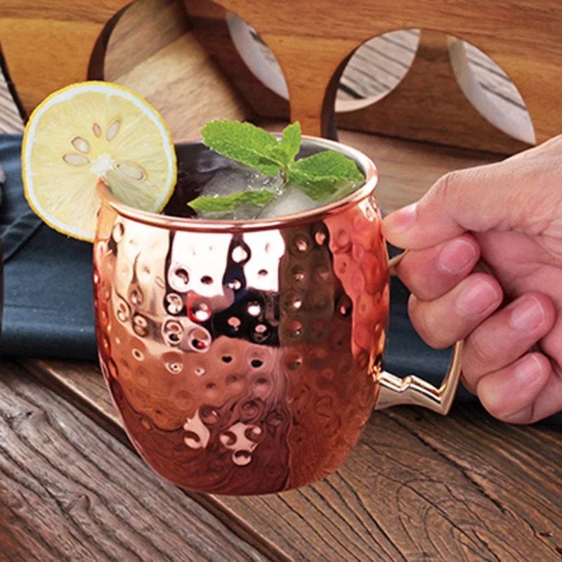 1-6 قطع أكواب كوكتيل نحاسية مط - مراجعة Wine With Beer Cocktail وسعره