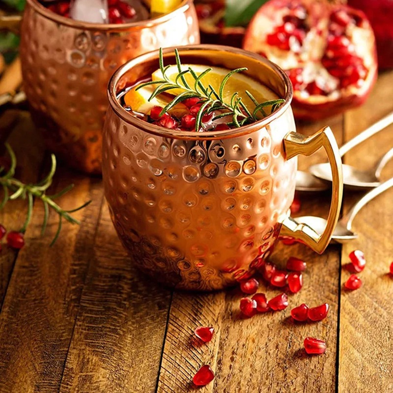 1-6 قطع أكواب كوكتيل نحاسية مط - مراجعة Wine With Beer Cocktail وسعره