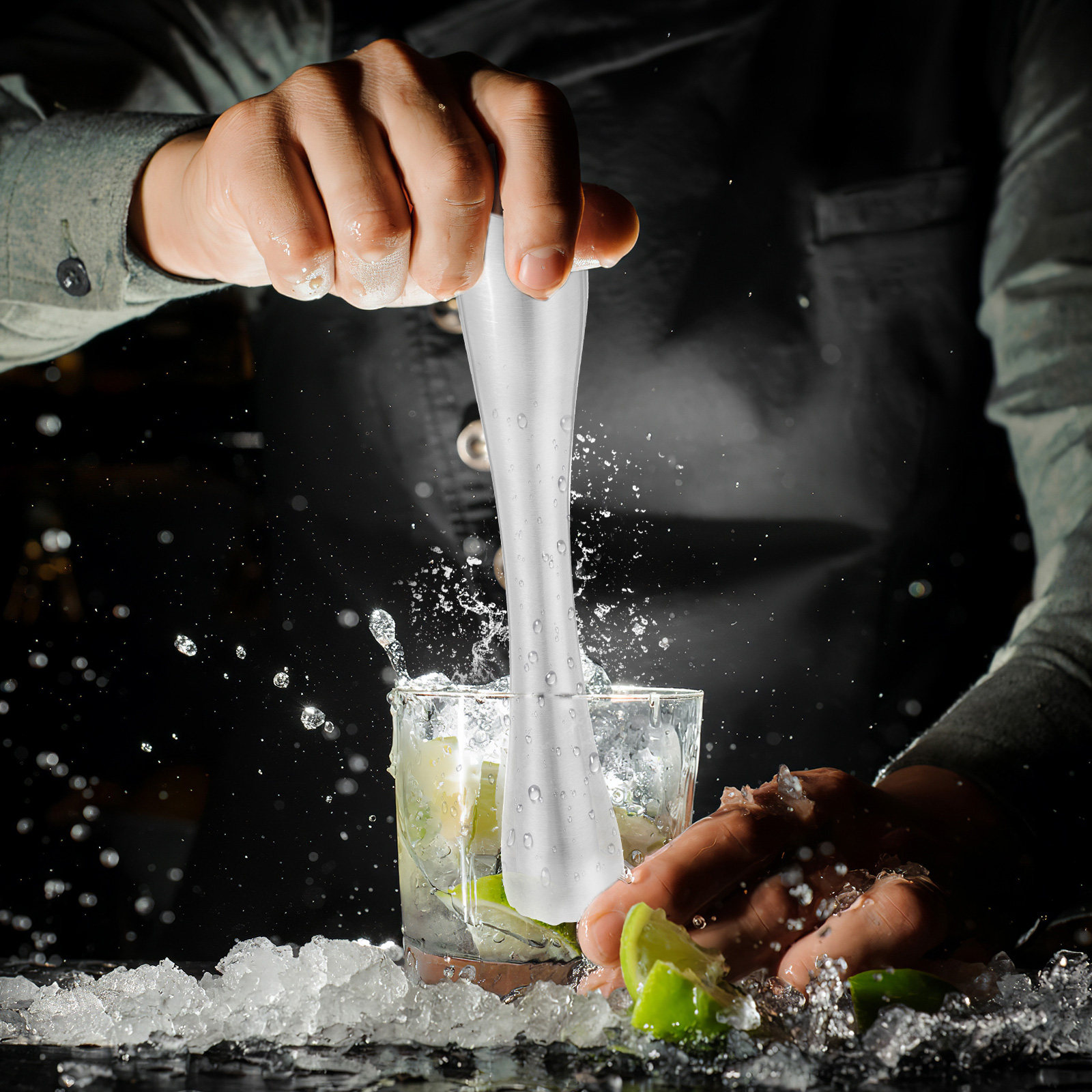 عصا طحن من الفولاذ المقاوم للص - مراجعة Muddler Cocktail Bar وسعره