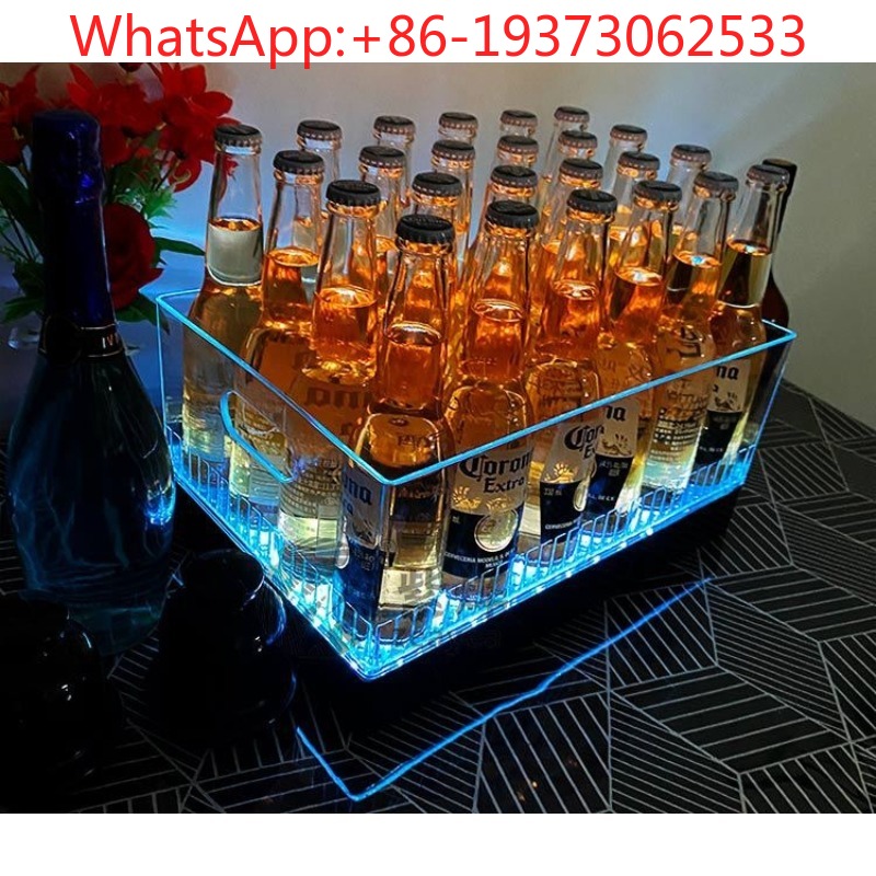 دلو ثلج مربع مضيء للبار، دلو ن - مراجعة Wine Beer Champagne وسعره