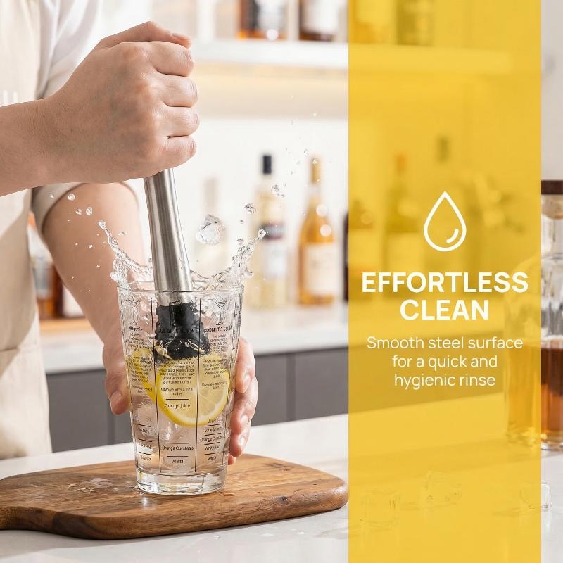 مطرقة ثلج قوية متعددة الاستخدا - مراجعة Muddler Cocktail Bar وسعره