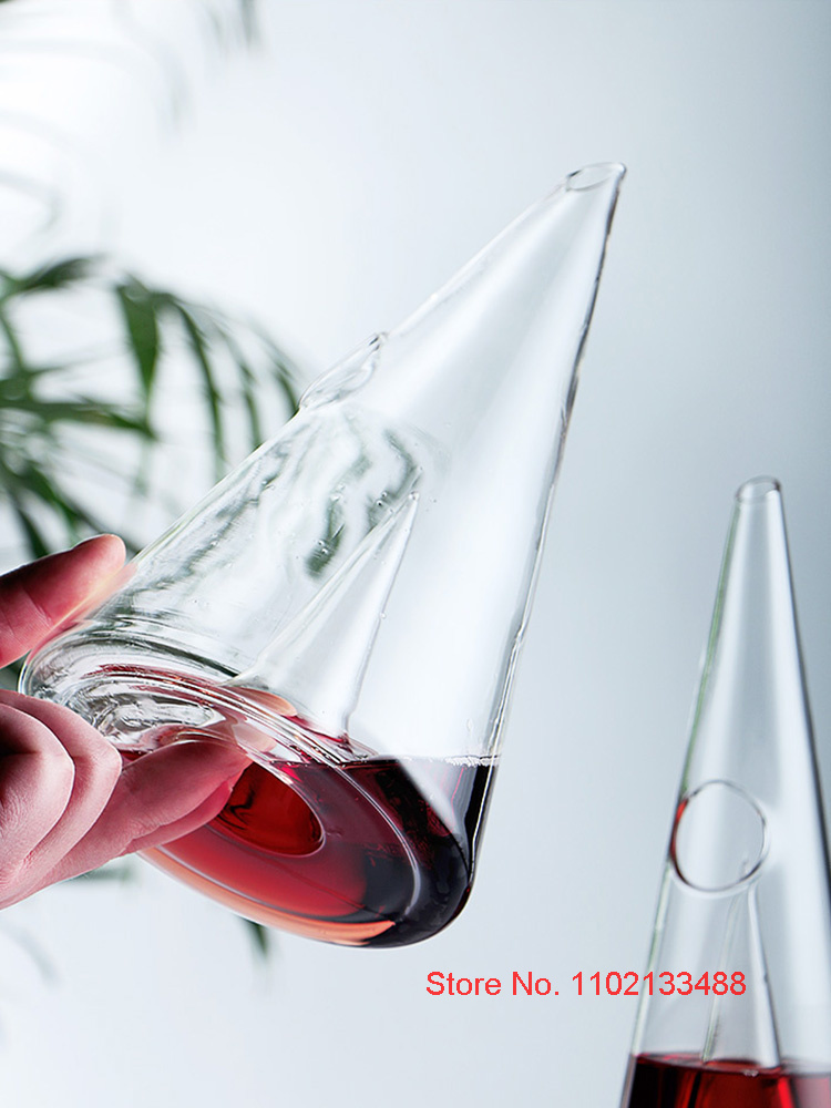 مخروط إناء النبيذ فاصل بار الم - مراجعة Decanter Aerator Set وسعره