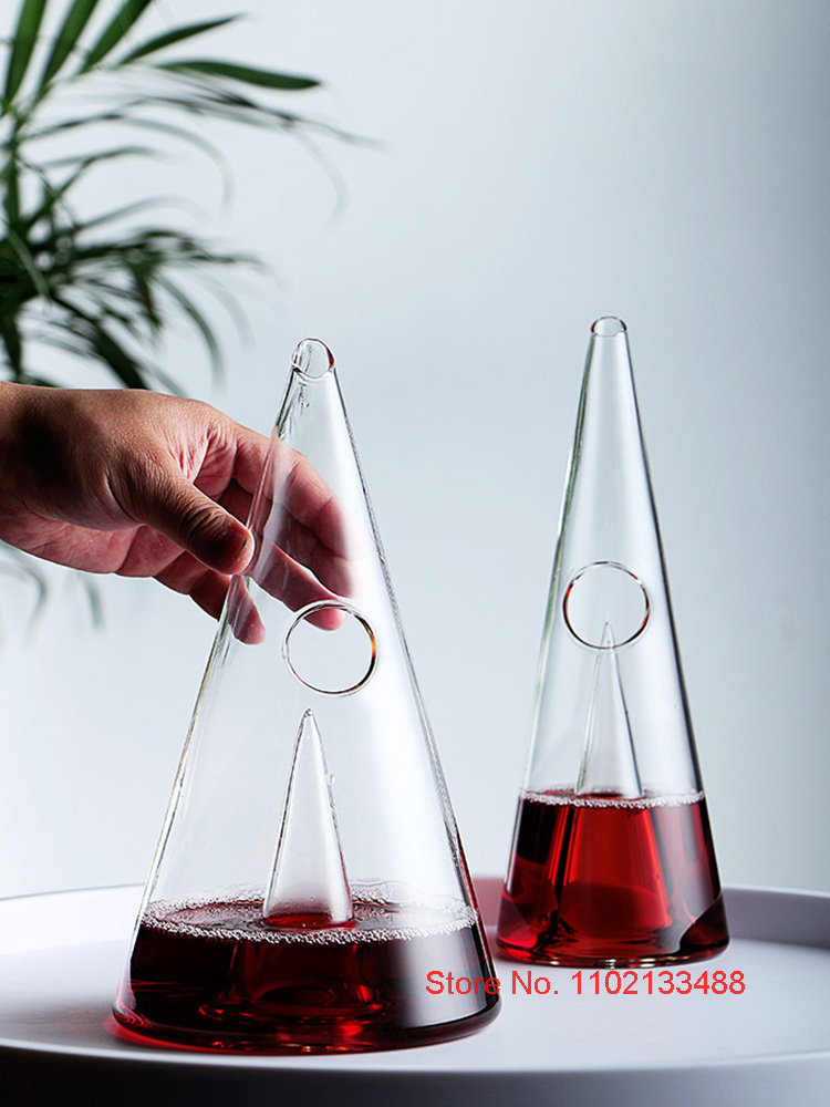 مخروط إناء النبيذ فاصل بار الم - مراجعة Decanter Aerator Set وسعره