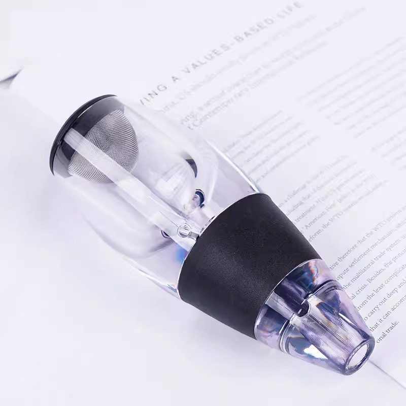 مدفق إناء النبيذ الأحمر الاحتر - مراجعة Decanter Aerator Set وسعره