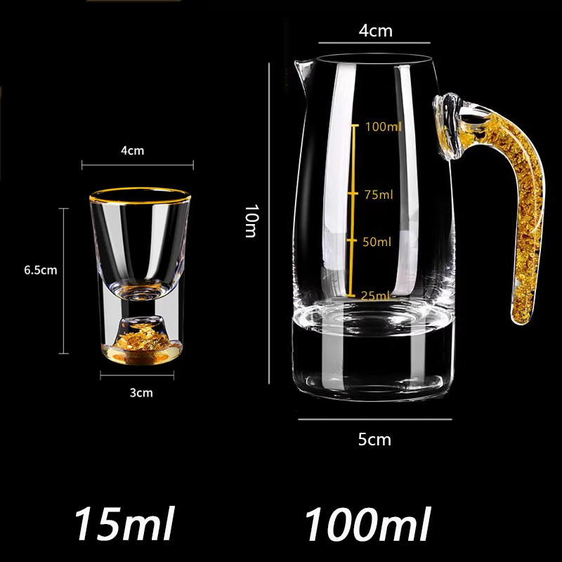 طقم هدايا من 2/7 قطع من أكواب  - مراجعة Wine Vodka Beer وسعره