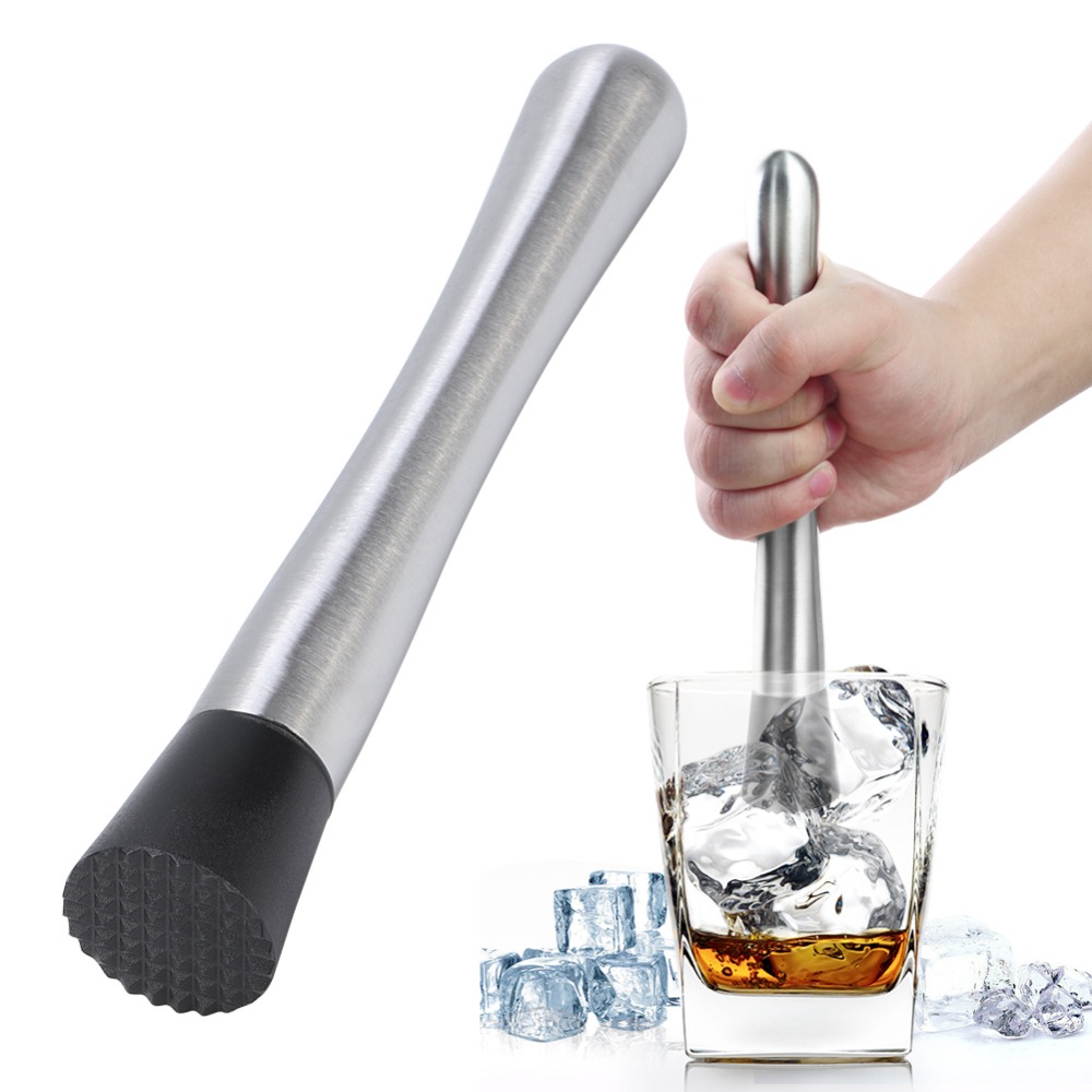 عصا تكسير الثلج متينة بمقبض طو - مراجعة Muddler Cocktail Bar وسعره