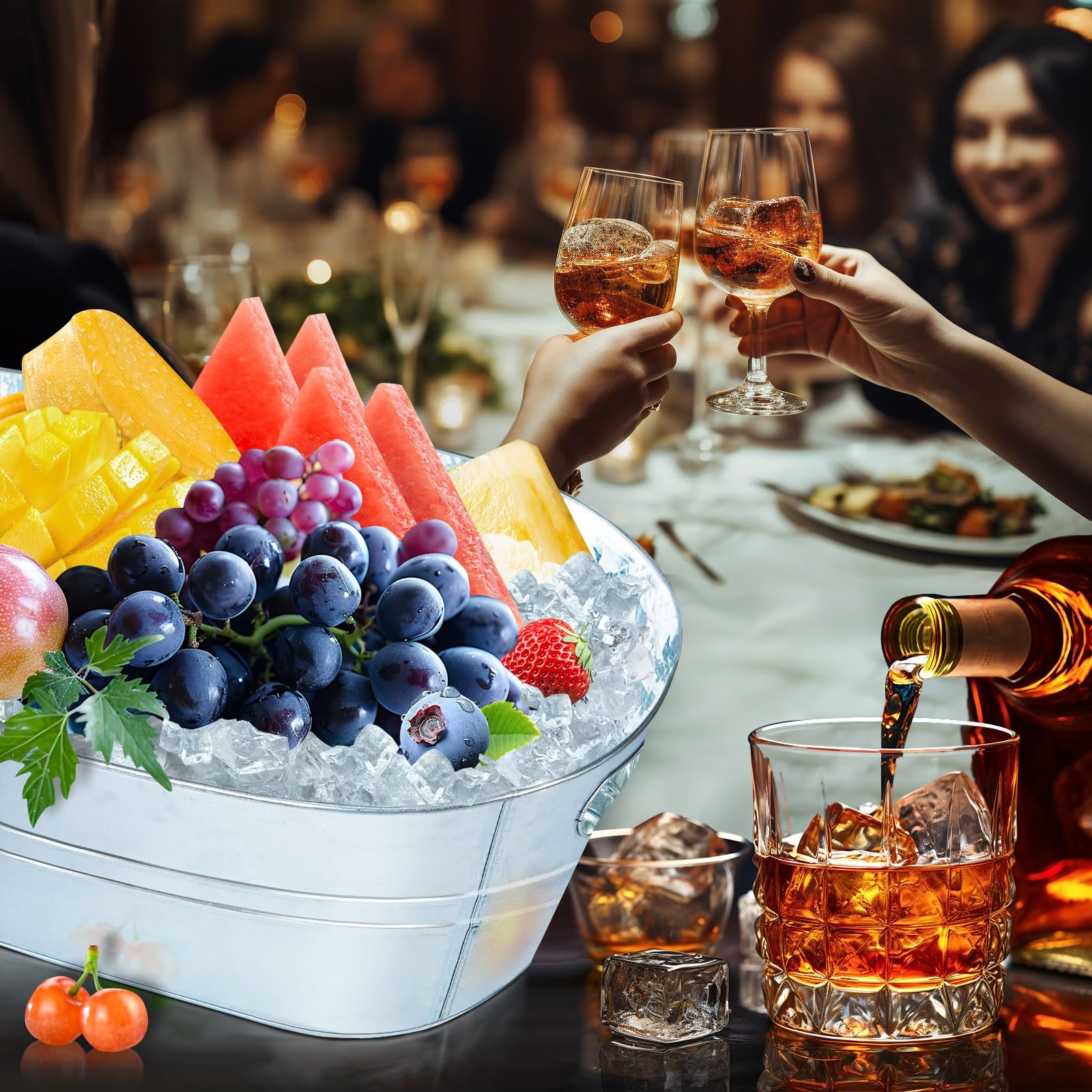 دلاء الثلج المعدنية المجلفنة ح - مراجعة Wine With Beer Cocktail وسعره