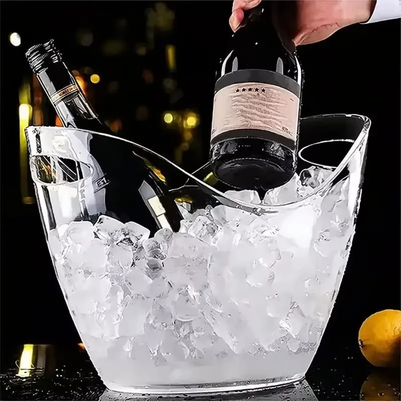 وعاء ثلج شفاف سعة 4 لتر مع مقب - مراجعة Wine Beer Champagne وسعره