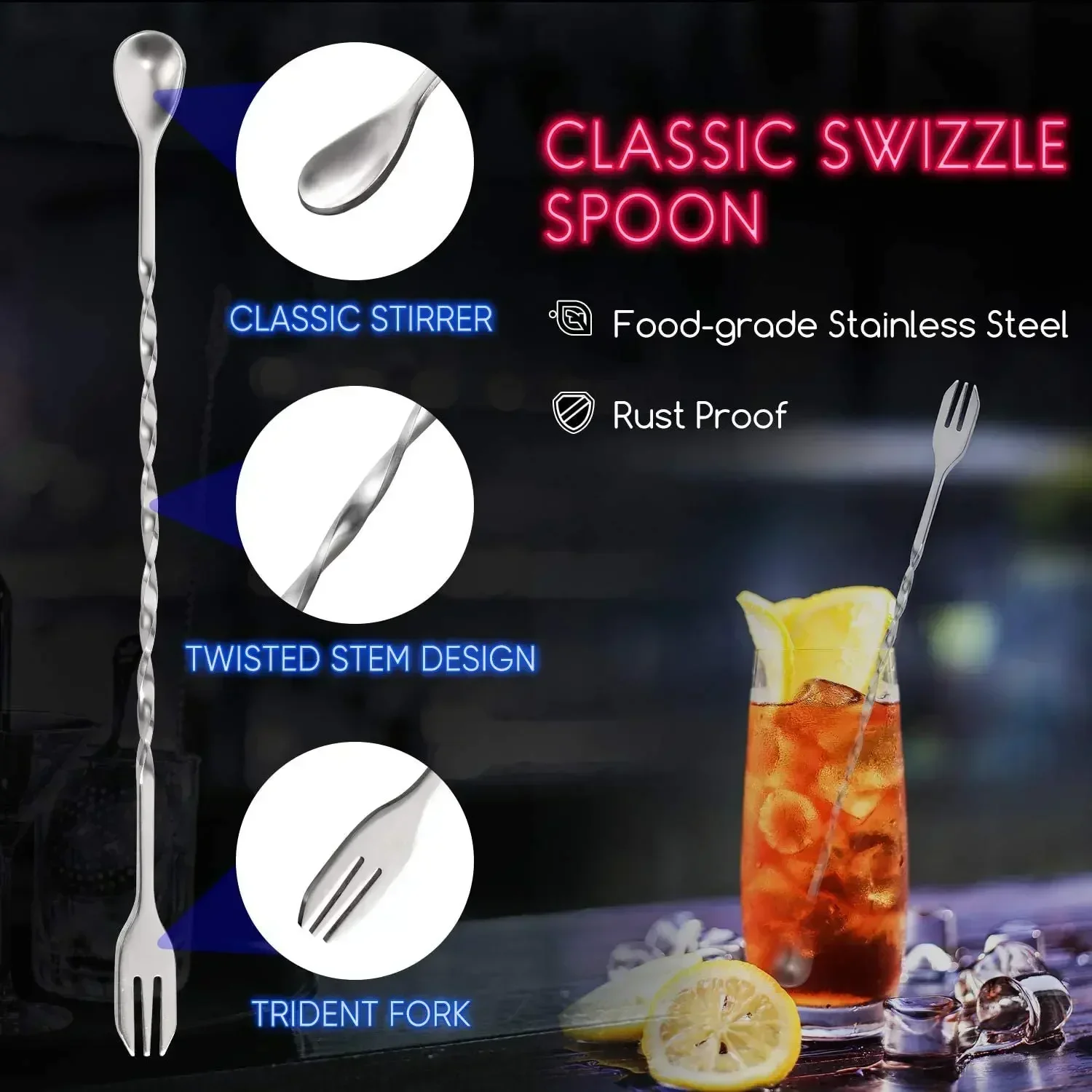 مجموعة أدوات كوكتيل من الفولاذ - مراجعة Muddler Cocktail Bar وسعره