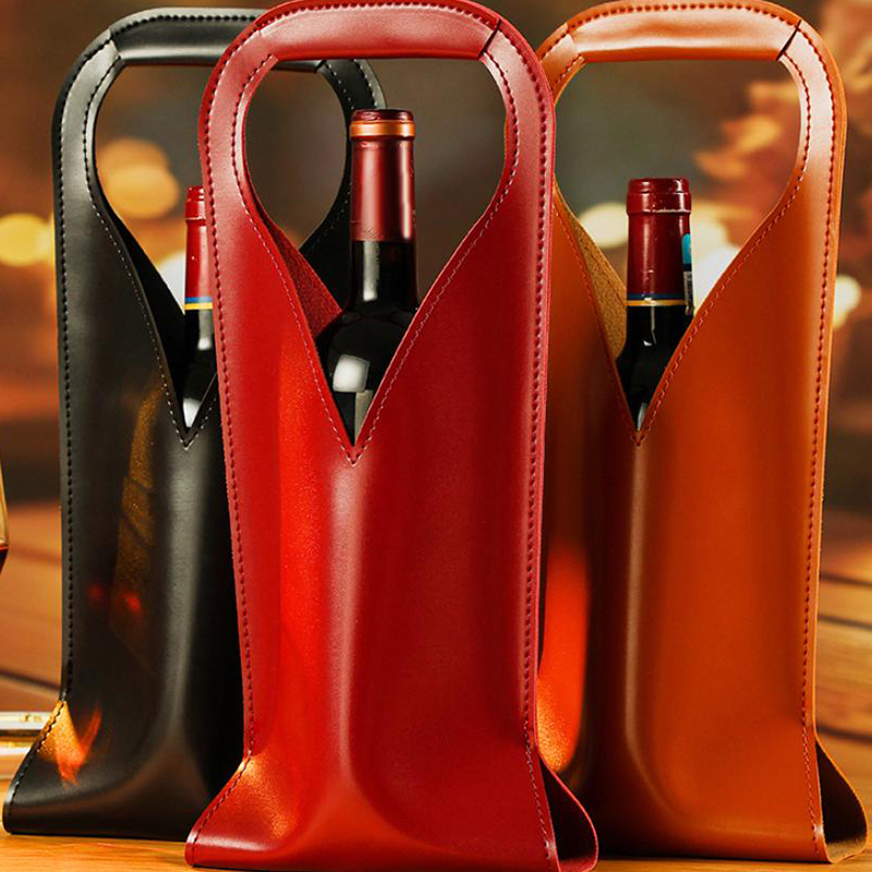 حقيبة هدايا النبيذ الجلدية ذات - مراجعة Wine Beer Champagne وسعره