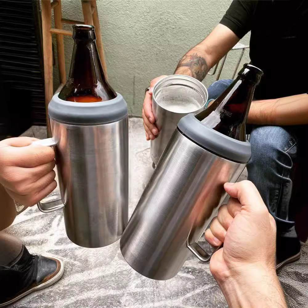 مخصص 40oz طبقة مزدوجة الفولاذ  - مراجعة Wine Beer Champagne وسعره